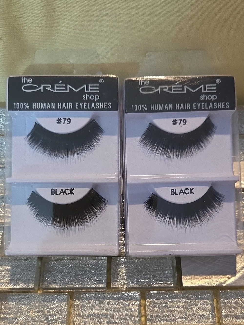 100% Human Hair False Eyelashes By The Creme